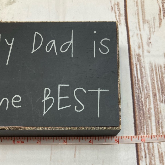 Francesca’s Dad Is The Best Box Sign Black & White - Picture 9 of 12